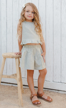 Load image into Gallery viewer, RYLEE &amp; CRU OCEAN TOP EUCALYPTUS GINGHAM | SPRING SALE ONLY SIZE 6/7 Y