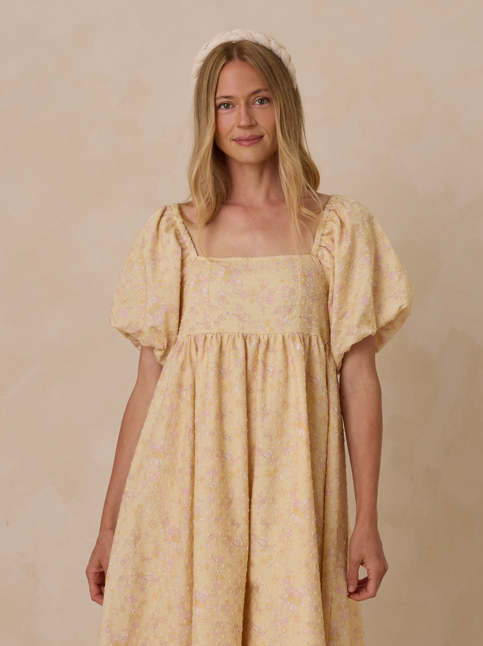 NORALEE OCEAN DRESS LEMON FLORAL