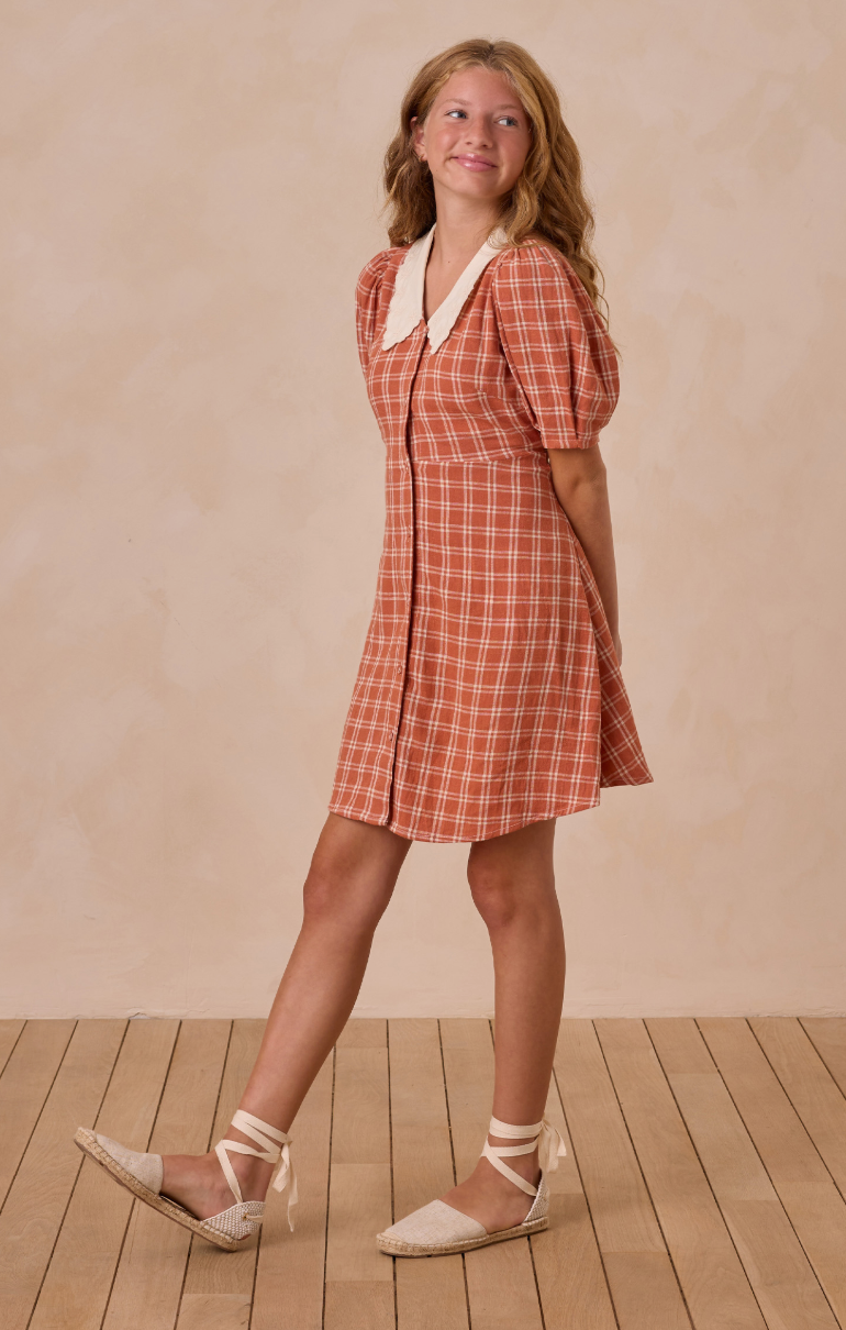 Rylee + Cru del Mar Poppy Check Preteen Dress on Sale Rylee + Cru del Mar Poppy Check Preteen Dress on Sale