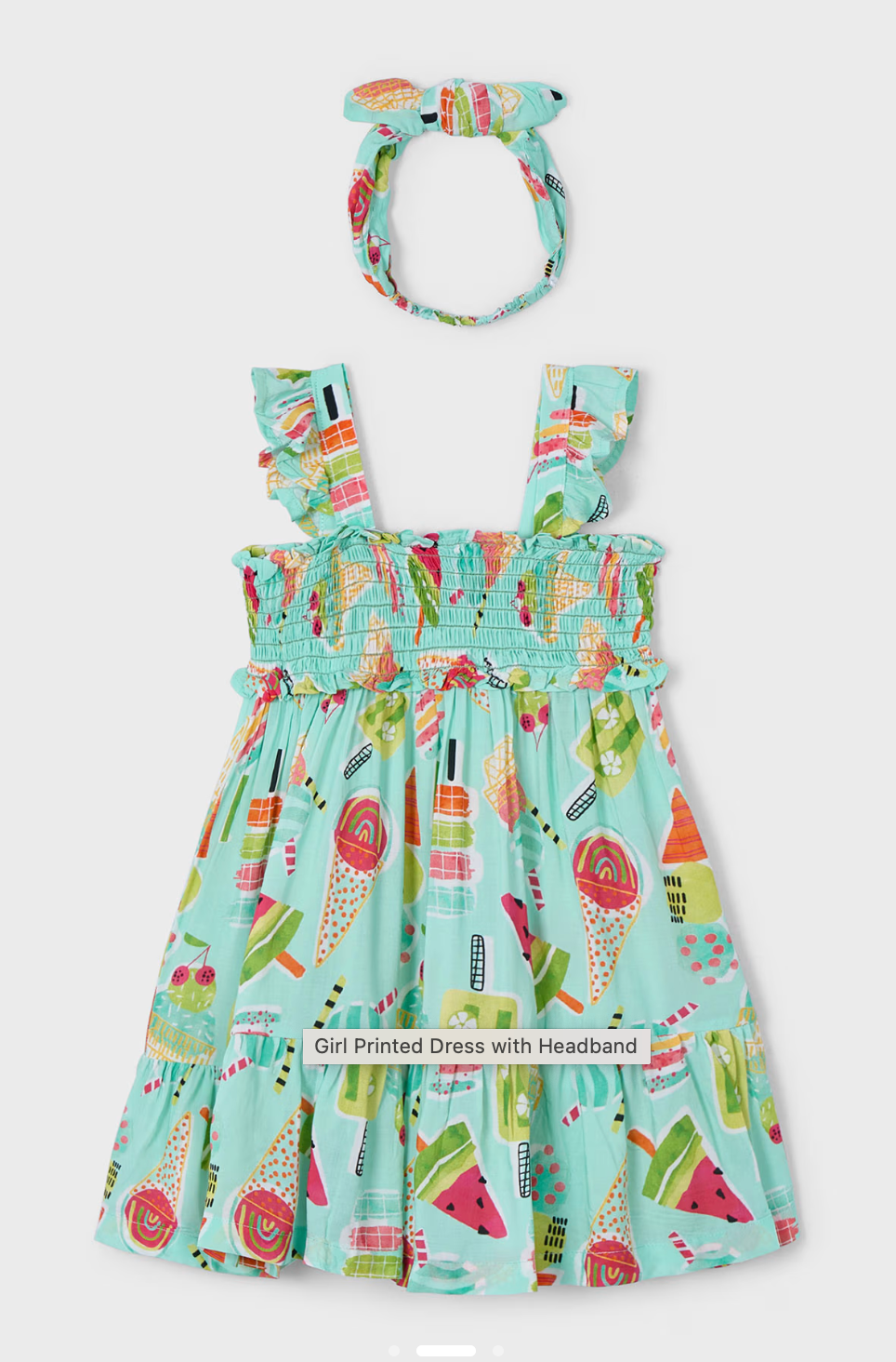 Mayoral Girl Printed Dress with Headband | on Sale Mayoral Girl Printed Dress with Headband | on Sale