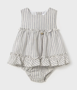 MAYORAL BABY STRIPED DRESS SET                       1844