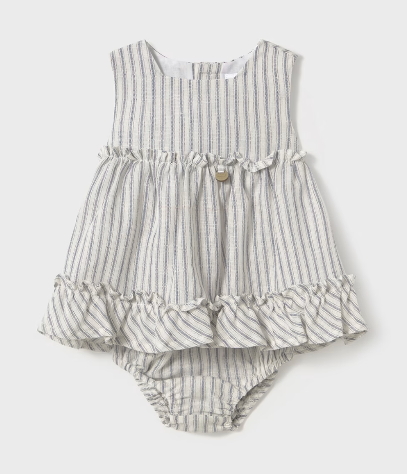 MAYORAL BABY STRIPED DRESS SET                       1844