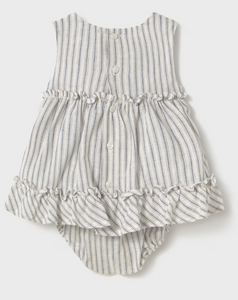 MAYORAL BABY STRIPED DRESS SET                       1844