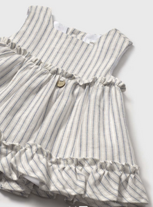 MAYORAL BABY STRIPED DRESS SET                       1844