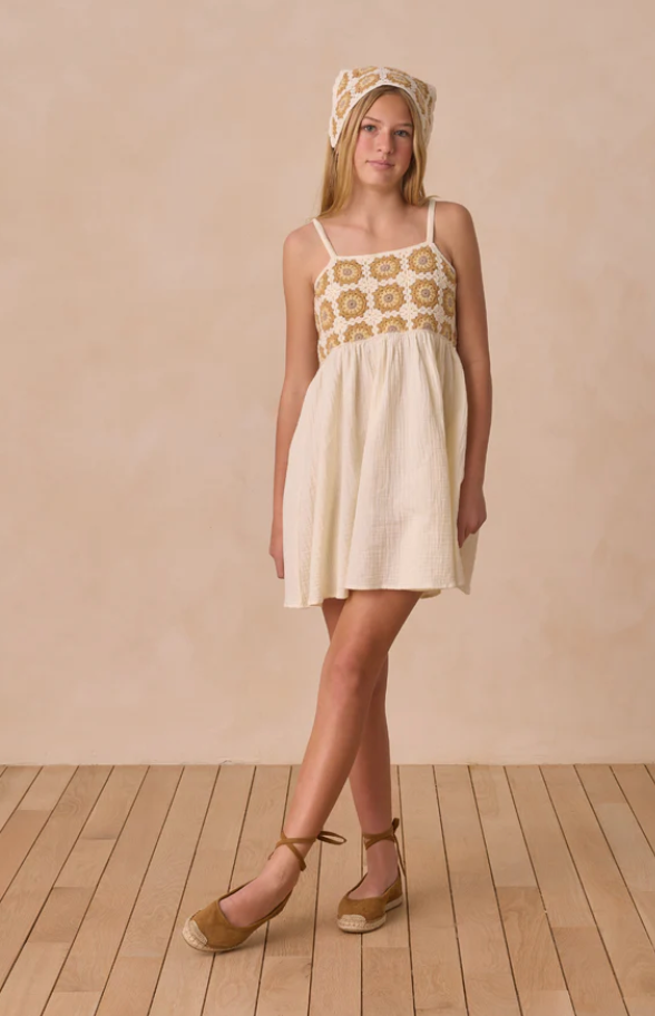 RYLEE + CRU PRE TEEN CROCHET DRESS | MARIGOLD DAISY