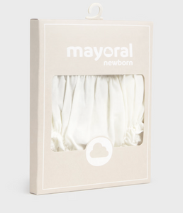 NEWBORN  BABY RUFFLE BLOOMERS  IN NATURAL