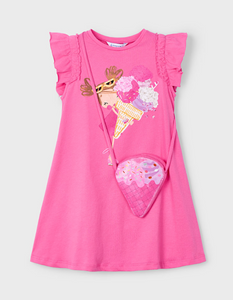 GIRL DRESS WITH ICE CREAM BAG                        CAMELIA  3940