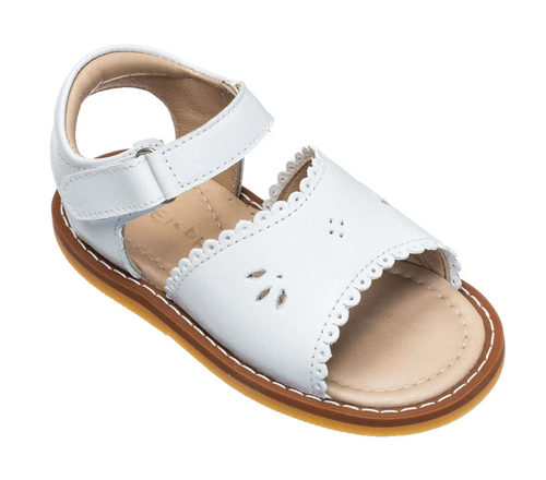 CLASSIC SANDAL WITH SCALLOP WHITE | ELEPHANTITO KIDS