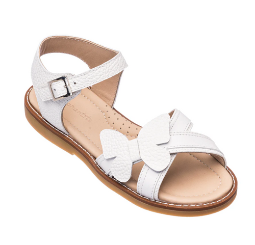 BUTTERFLY CROSSED SANDAL IN WHITE | ELEPHANTITO KIDS