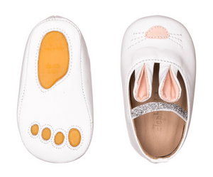 ELEPHANTITO BUNNY SLEEPERS IN WHITE