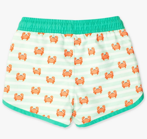 CRABBY COVE DOLPHINS HEM SWIM TRUNKS