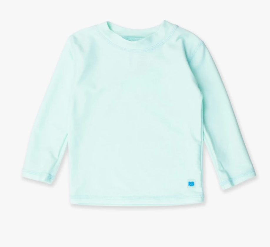 MINT LONG SLEEVE RASH GUARD | RUFFLES BUTT