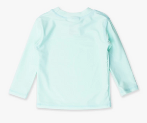 MINT LONG SLEEVE RASH GUARD | RUFFLES BUTT