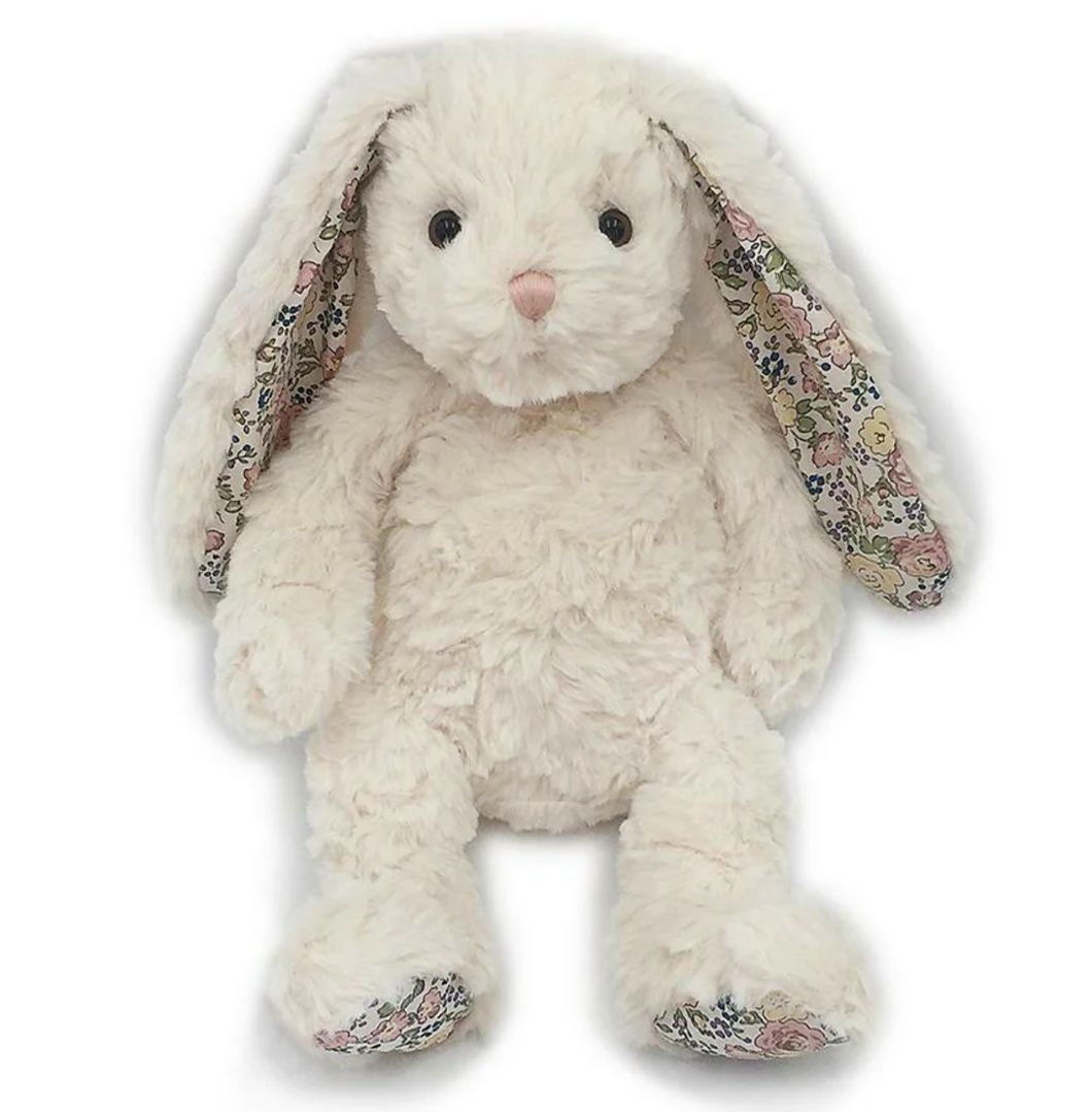 FAITH CREAM FLORAL BUNNY PLUSH TOY