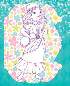 LITTLE FASHIONISTA GOES TO SPAIN COLORING BOOK & STICKERS