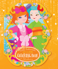 Load image into Gallery viewer, LITTLE FASHIONISTA GOES TO JAPAN COLORING BOOK &amp; STICKERS