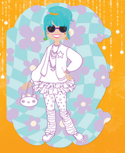 Load image into Gallery viewer, LITTLE FASHIONISTA GOES TO JAPAN COLORING BOOK &amp; STICKERS
