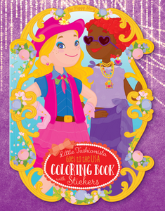 LITTLE FASHIONISTA GOES TO USA COLORING BOOK & STICKERS