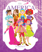 Load image into Gallery viewer, LITTLE FASHIONISTA GOES TO USA COLORING BOOK &amp; STICKERS