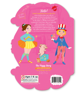 LITTLE FASHIONISTA GOES TO USA COLORING BOOK & STICKERS