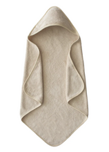 Load image into Gallery viewer, ORGANIC COTTON BABY HOODED TOWEL - FOG