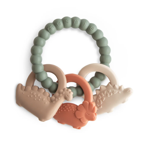MUSHIE DINO TEETHING RING