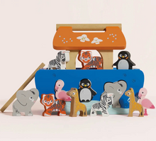 Load image into Gallery viewer, NOAH&#39;S ARK &amp; ANIMALS SHAPE SORTER