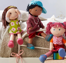 Load image into Gallery viewer, LILLI - LOU SOFT DOLL - CUDDLI FABRIC DOLL FOR TODDLERS
