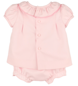 LULI & ME PINTUCKS LACE BISHOP                           005 PINK