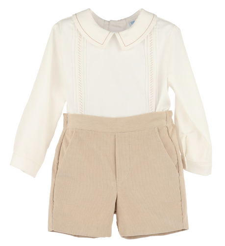LULI & ME COZY CORD BABY & TODDLER  SET | BEIGE                        0008