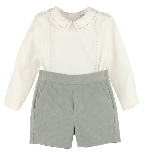 LULI & ME COZY CORD BABY & TODDLER  SET | GREEN                        0007