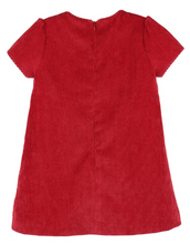 Load image into Gallery viewer, LULI &amp; ME CORD EMBROIDERY DRESS RED