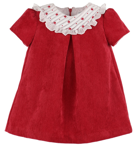 LULI & ME RANDALLS BIB DRESS RED