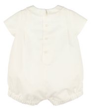 Load image into Gallery viewer, LULI &amp; ME HONEYCOMB SMOCK BOY BUBBLE | Blue Detail                    004