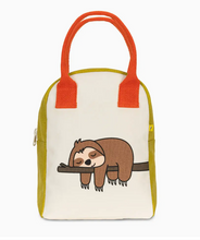 Load image into Gallery viewer, FLUF ZIPPER LUNCH BAG | SLOTH | NEW ARRIVALS