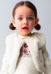 MAYORAL BABY & LITTLE GIRL 3 PC SET                 2739 QUARZ