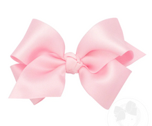 Load image into Gallery viewer, WEE ONES MEDIUM FRENCH SATIN HAIR BOWS ECRU &amp; MORE COLORS