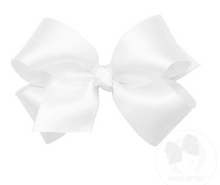 Load image into Gallery viewer, WEE ONES MEDIUM FRENCH SATIN HAIR BOWS ECRU &amp; MORE COLORS