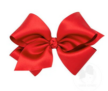 Load image into Gallery viewer, WEE ONES KING FRENCH SATIN GIRLS HAIR BOW PINK &amp; MORE COLORS