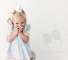 Load image into Gallery viewer, WEE ONES KING FRENCH SATIN GIRLS HAIR BOW PINK &amp; MORE COLORS