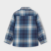 Load image into Gallery viewer, MAYORAL BOY PLAID SHIRT NAVY                                   4127
