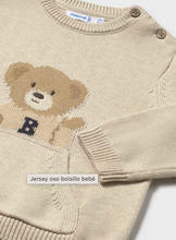 Load image into Gallery viewer, MAYORAL BABY SWEATER WITH BEAR AND FRONT POCKET.              2341-059
