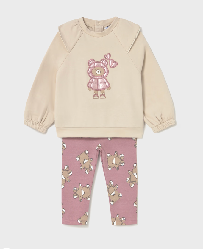 MAYORAL BABY & TODDLER LEGGINGS SET.                      2741 ORQUIDEA