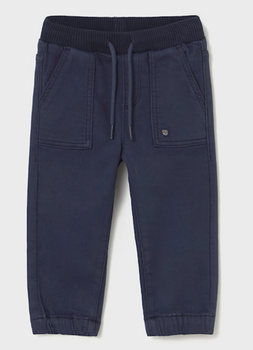 MAYORAL BABY & TODDLER TWILL JOGGER IN BLUE                                           2503