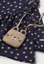 Load image into Gallery viewer, MAYORAL BABY &amp; TODDLER POLKA DOT DRESS WITH A PURSE                    2920 MARINO