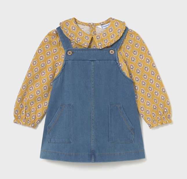 MAYORAL BABY & GIRL OVERALL DRESS                                2926