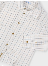 Load image into Gallery viewer, MAYORAL BOY PLAID SHIRT CREAM                                     4128