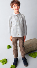 Load image into Gallery viewer, MAYORAL BOY PLAID SHIRT CREAM                                     4128