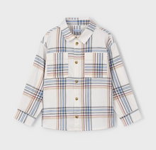 Load image into Gallery viewer, MAYORAL BOY PLAID SHIRT CEREAL                                4128