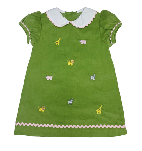 ZUCCINI SAFARI LOUISA DRESS SAGE GREEN CORD                                   NEW ARRIVAL